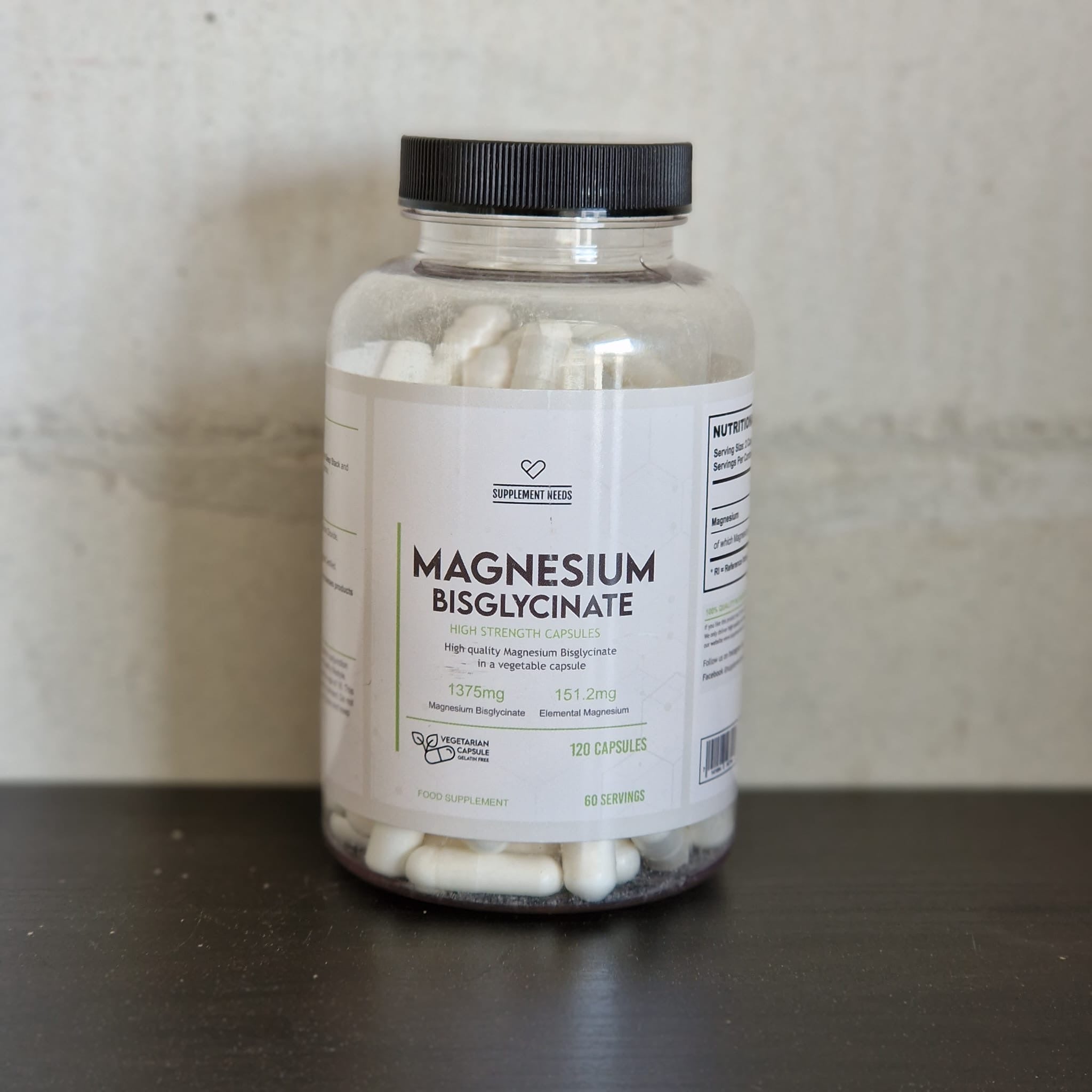 Supplement Needs - Magnesium Bisglycinate 120 capsules
