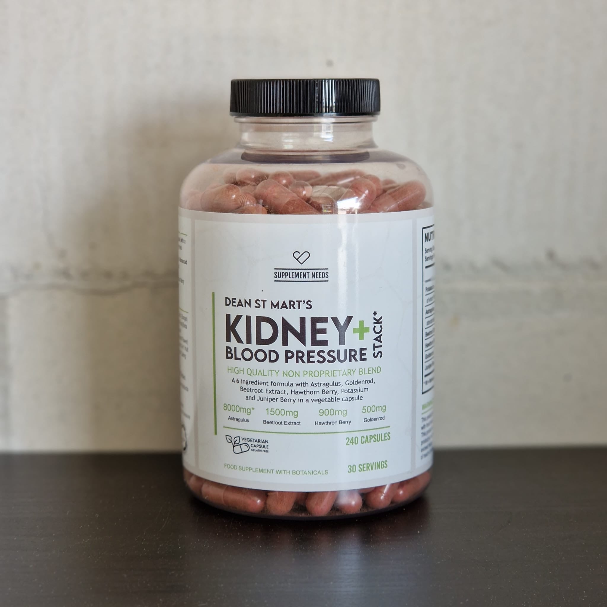 Supplement Needs - Kidney Bloodpressure Stack 240 capsules